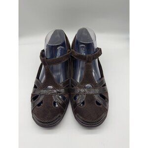 Orthofeet Chocolate Brown Juno Strappy Shoe Women Size 8.5B 8.5